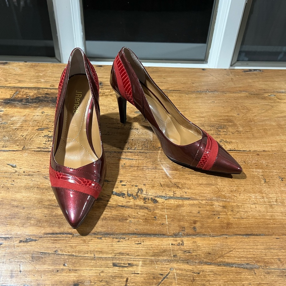 J.Renee Burgundy and Red Heels